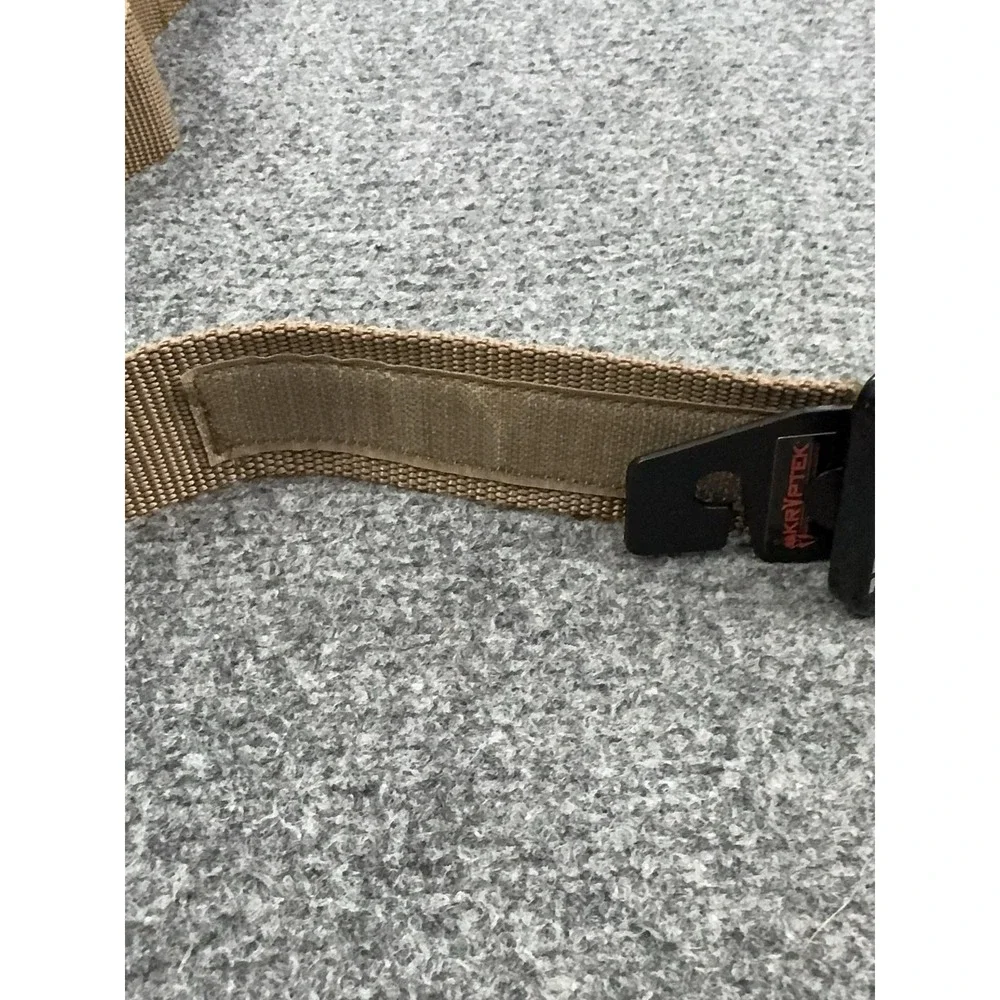 Kryptek Belt Mens XL Beige Nylon Webbing Tactical Adjustable Buckle Military